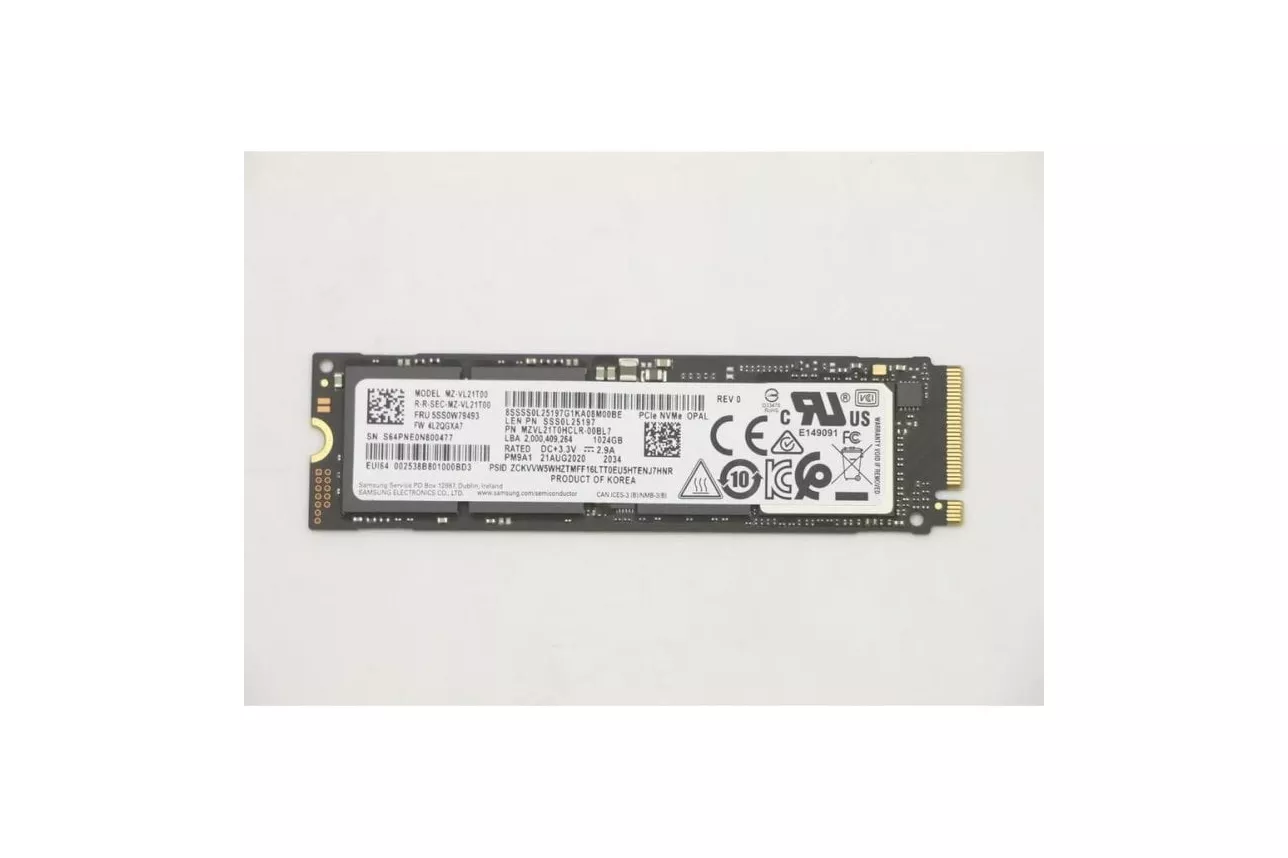 Disco Duro Lenovo 1000GB M.2 2280 SSD PCIe NVMe 24 meses garant&iacute;a