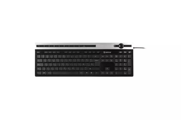 Teclado UNYKAch A2930 con Cable USB Multimedia Negro