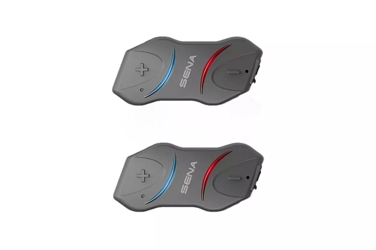 Auriculares Arsenal Sena 10R Duo inal&aacute;mbricos Bluetooth para moto con radio FM y manos libres, color gris