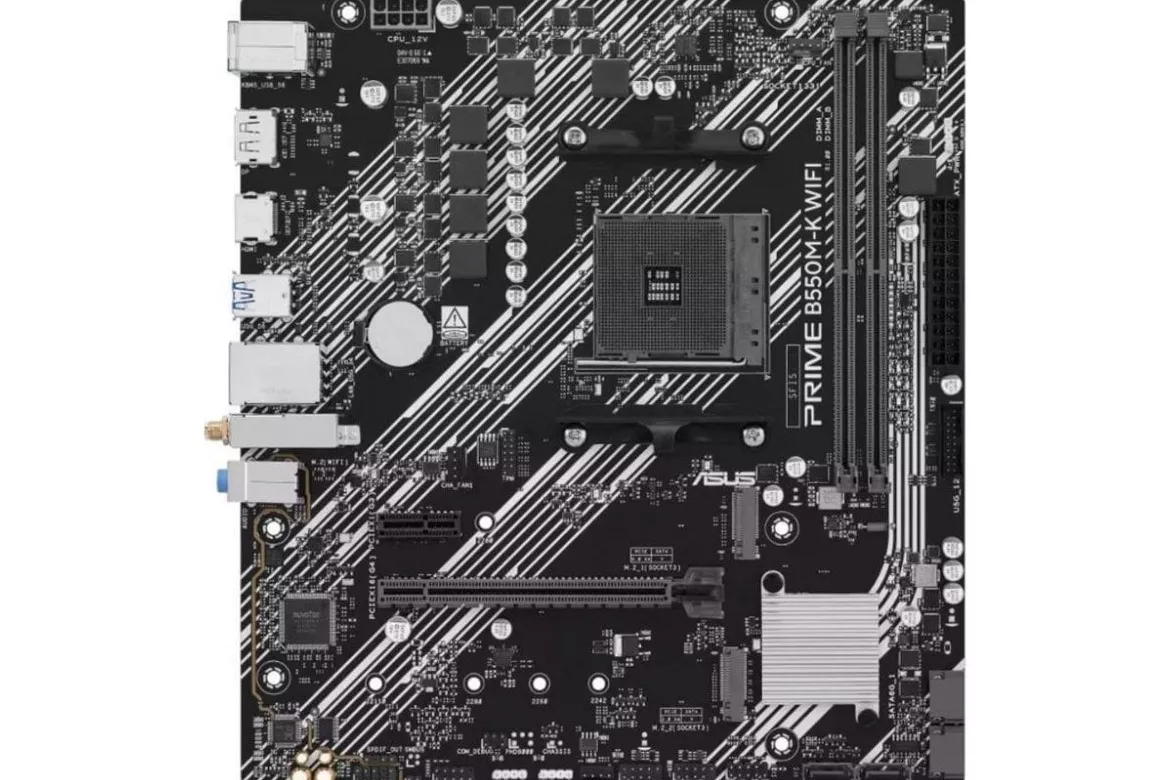 Placa Base ASUS PRIME B550M-K WIFI AMD B550 AM4 DDR4 Micro ATX WiFi