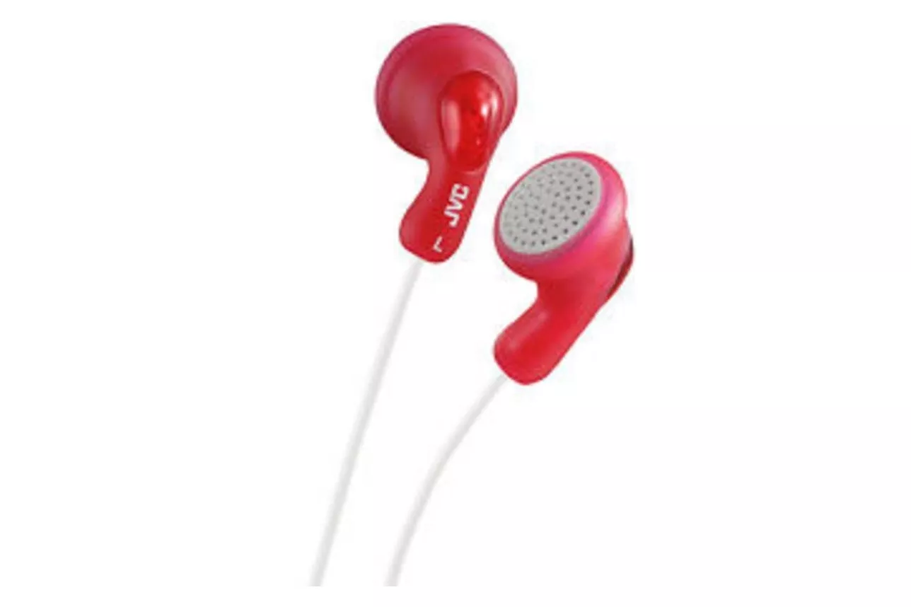 Auriculares JVC HA-F14 con cable Jack 3,5 mm para m&uacute;sica In-Ear rojo