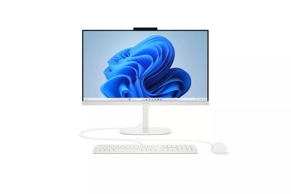 Ordenador Todo en uno HP OmniStudio 24-cv0020ns AMD Ryzen 5 7520U 8GB 512GB SSD Radeon 23.8" Windows 11 Home Blanco inal&aacute;mbrico