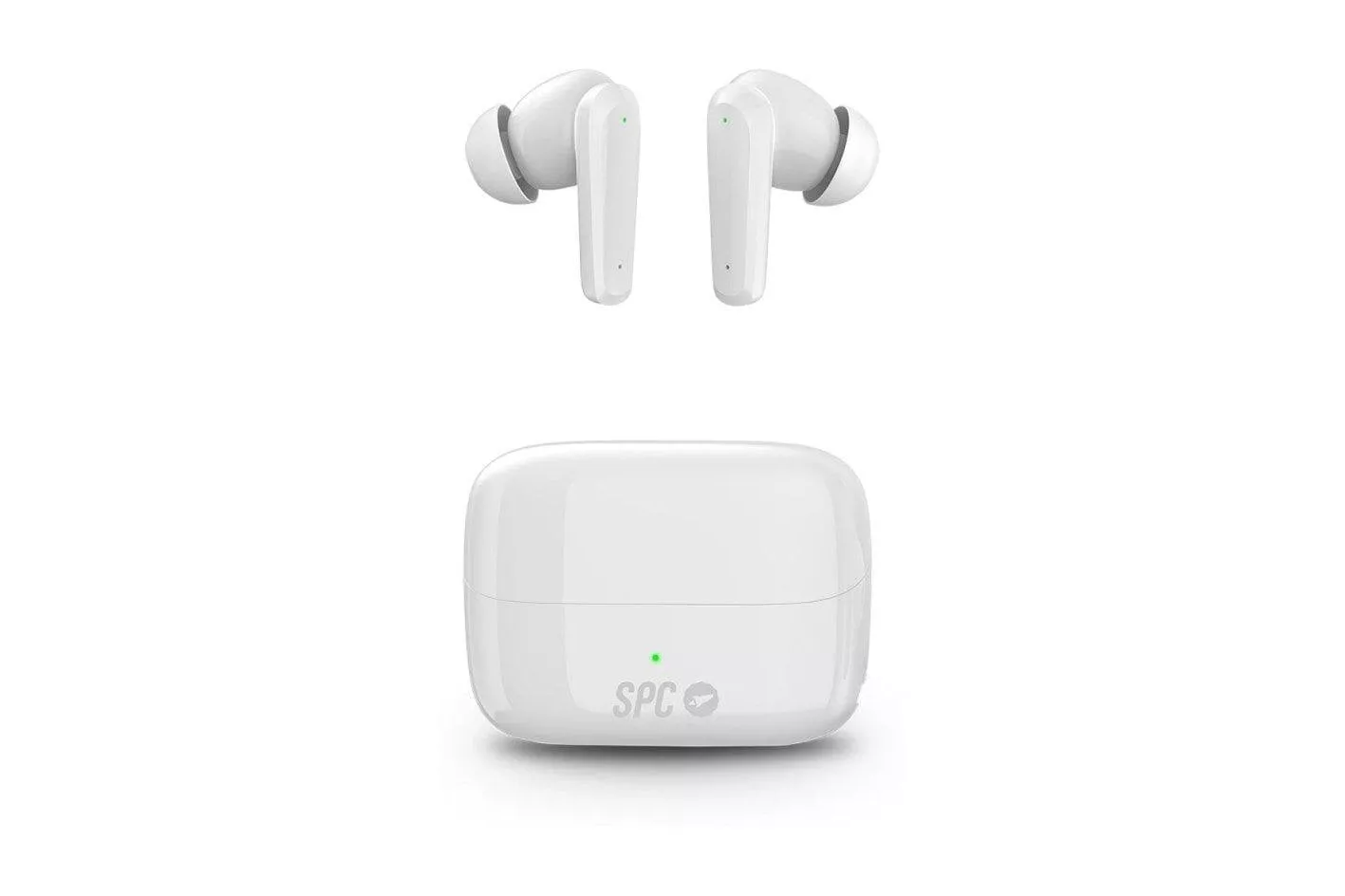 Auriculares SPC Ether 2 Pro inal&aacute;mbricos Bluetooth con Cancelaci&oacute;n de Ruido, control t&aacute;ctil y modo gaming blancos