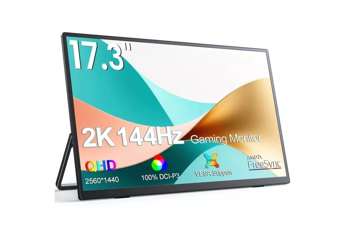 Monitor Uperfect 17.3" QHD 144Hz IPS HDR FreeSync Premium port&aacute;til