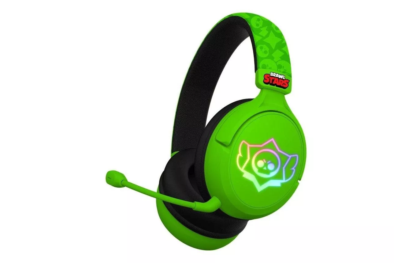 Auriculares Subsonic Brawl Stars Skull inal&aacute;mbricos Bluetooth gaming verde