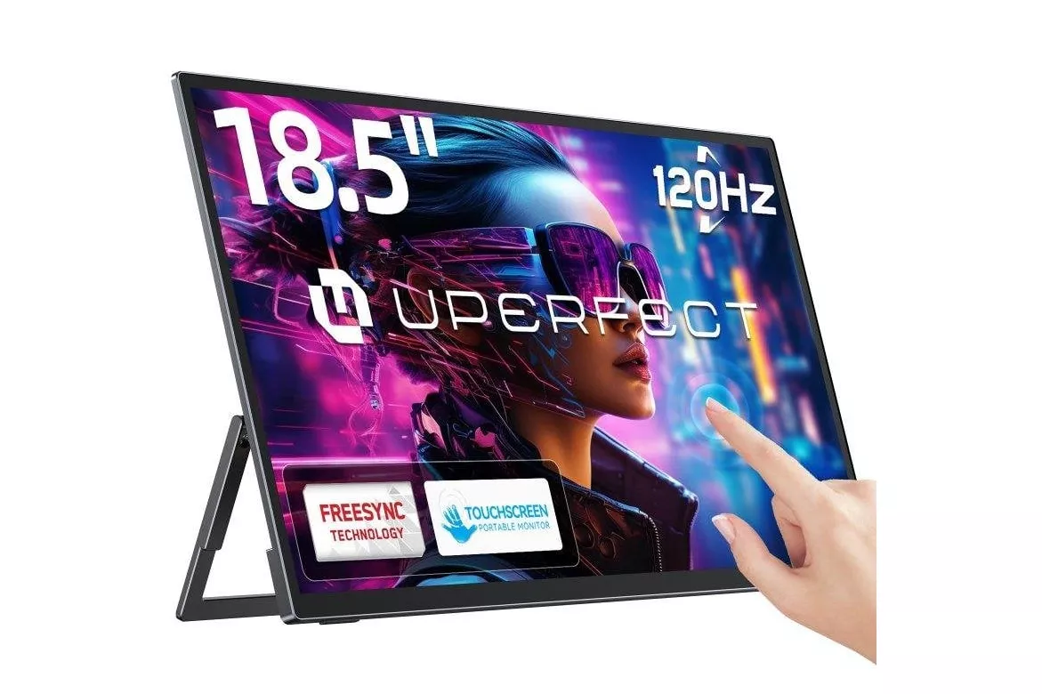 Monitor Uperfect 18,5" FullHD 120Hz IPS T&aacute;ctil 10 puntos HDR USB-C VESA