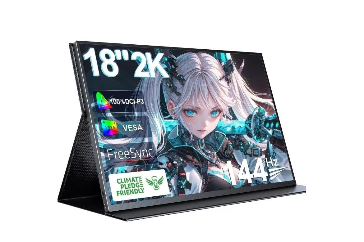Monitor Uperfect 18" QHD 144Hz QLED FreeSync Altavoces Integrados VESA 9ms