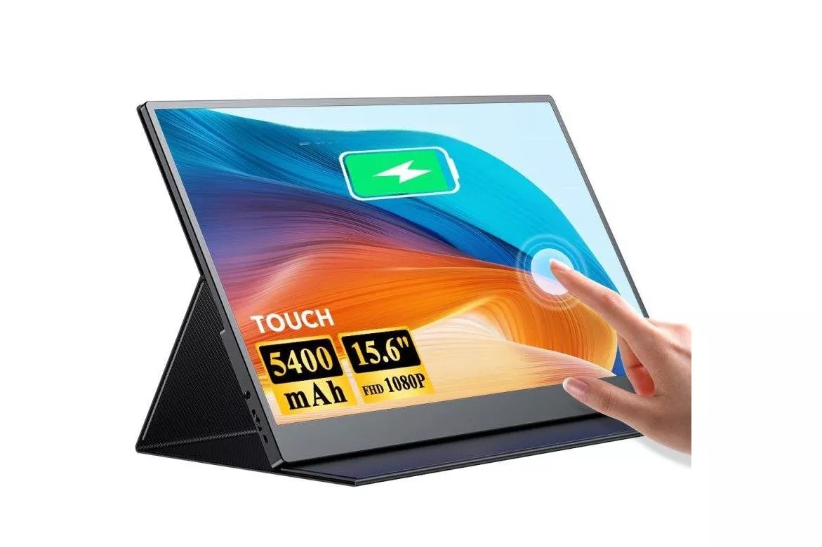 Monitor Uperfect 15,6" FullHD IPS T&aacute;ctil 10 Puntos USB-C HDMI Bater&iacute;a VESA Altavoces