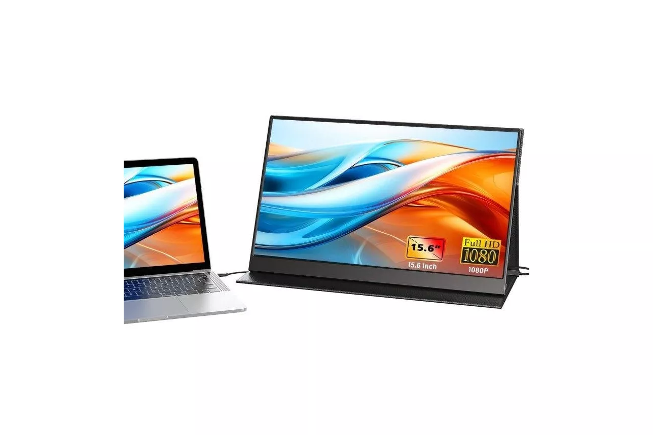 Monitor Uperfect 15,6" FullHD 60Hz IPS T&aacute;ctil USB-C Aluminio Negro