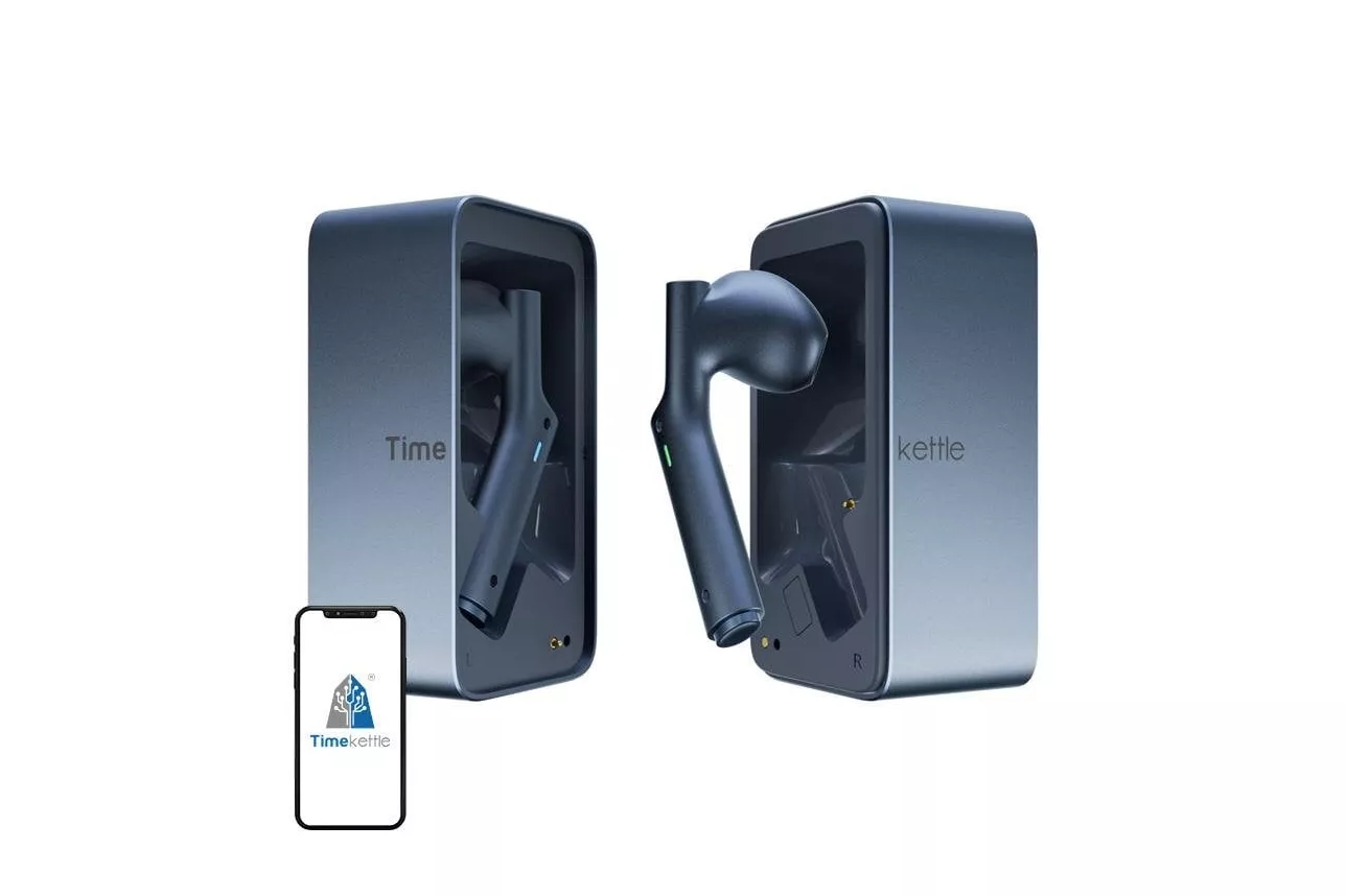 Auriculares Timekettle W4 inal&aacute;mbricos Bluetooth con traducci&oacute;n en tiempo real y reducci&oacute;n de ruido, azul