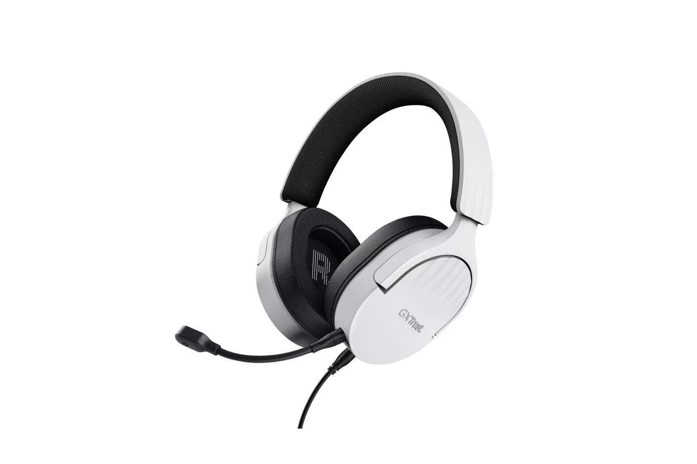 Auriculares Trust GXT 489 Fayzo con cable USB y jack 3,5 mm para gaming, micr&oacute;fono extra&iacute;ble, negros y blancos