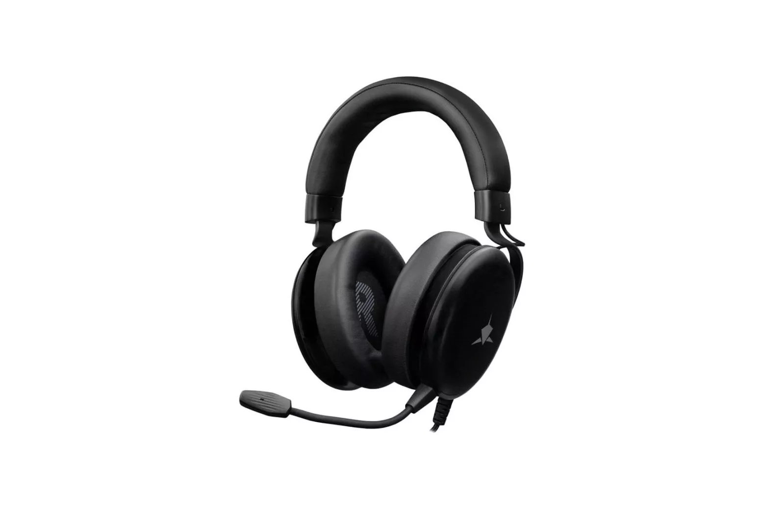 Auriculares White Shark ELEPHANT con cable, micr&oacute;fono boom y volumen rotatorio negros