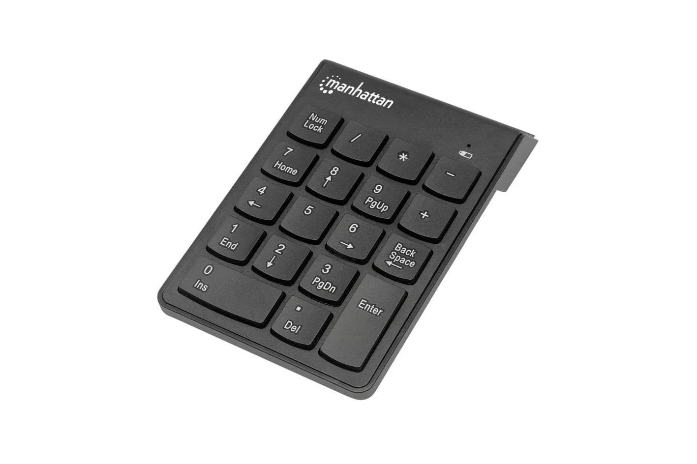Teclado num&eacute;rico inal&aacute;mbrico Manhattan 178846 Layout ES compacto ABS LED