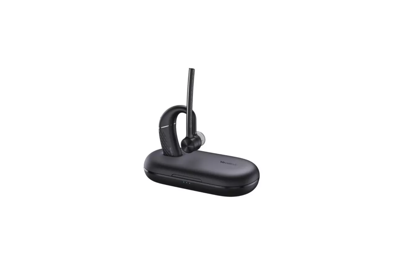 Auriculares Yealink BH71-PRO inal&aacute;mbricos Bluetooth para oficina con micr&oacute;fono y funda negra