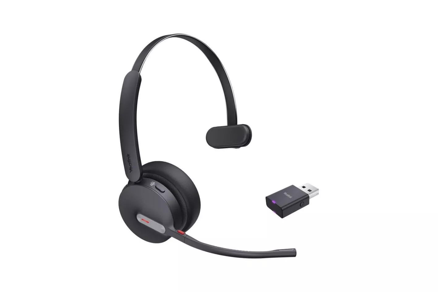 Auriculares Yealink WH64 Hybrid Mono inal&aacute;mbricos Bluetooth para oficina y Teams negros