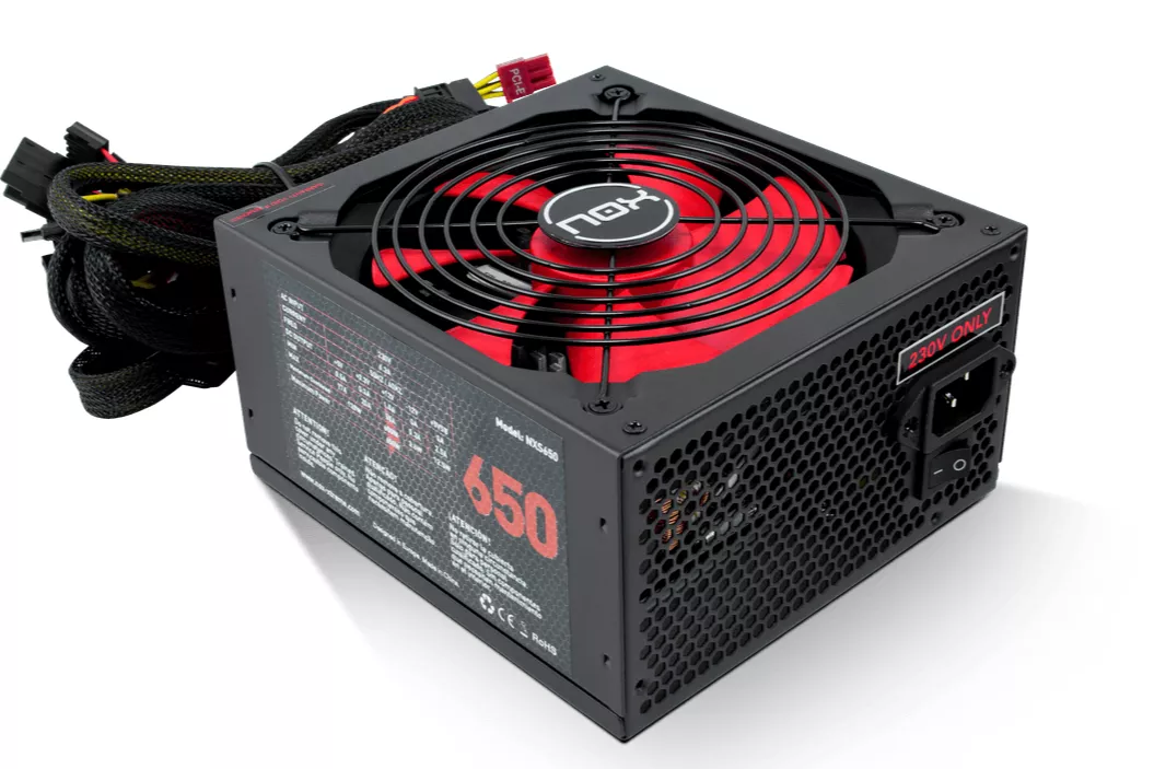 FUENTE ALIMENTACION 650W NOX NX650 VENT. 14CM Eficiencia 87%