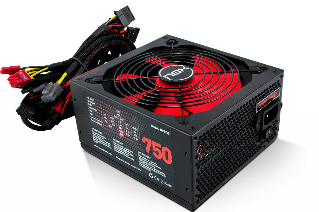 FUENTE ALIMENTACION 750W NOX NX750 VENT. 14CM Eficiencia 87%