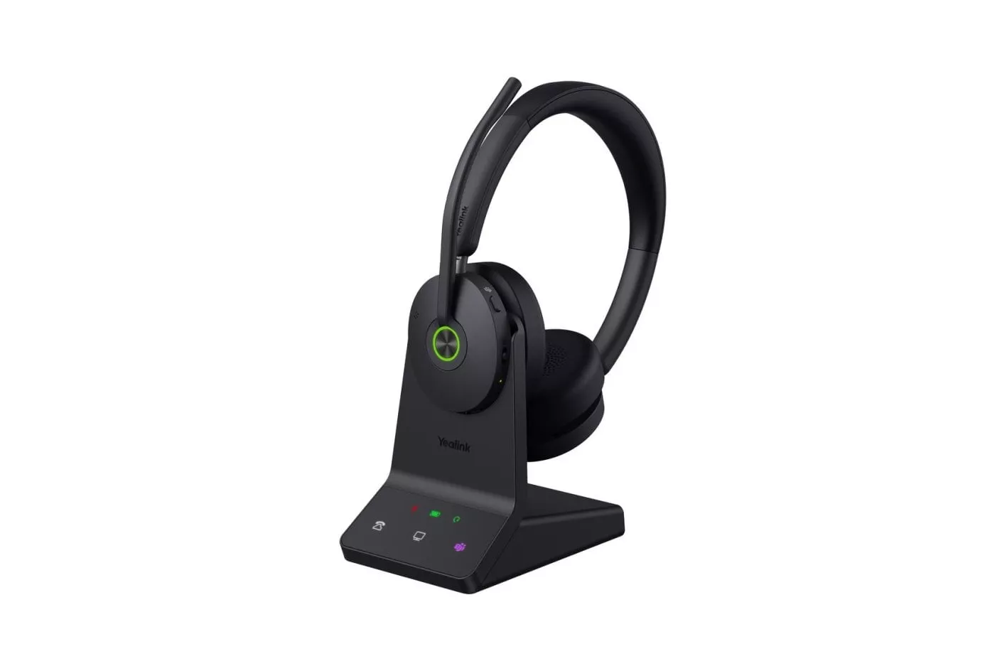 Auriculares Yealink WH68 Teams inal&aacute;mbricos y con cable Bluetooth para llamadas y m&uacute;sica negros con cancelaci&oacute;n activa de ruido