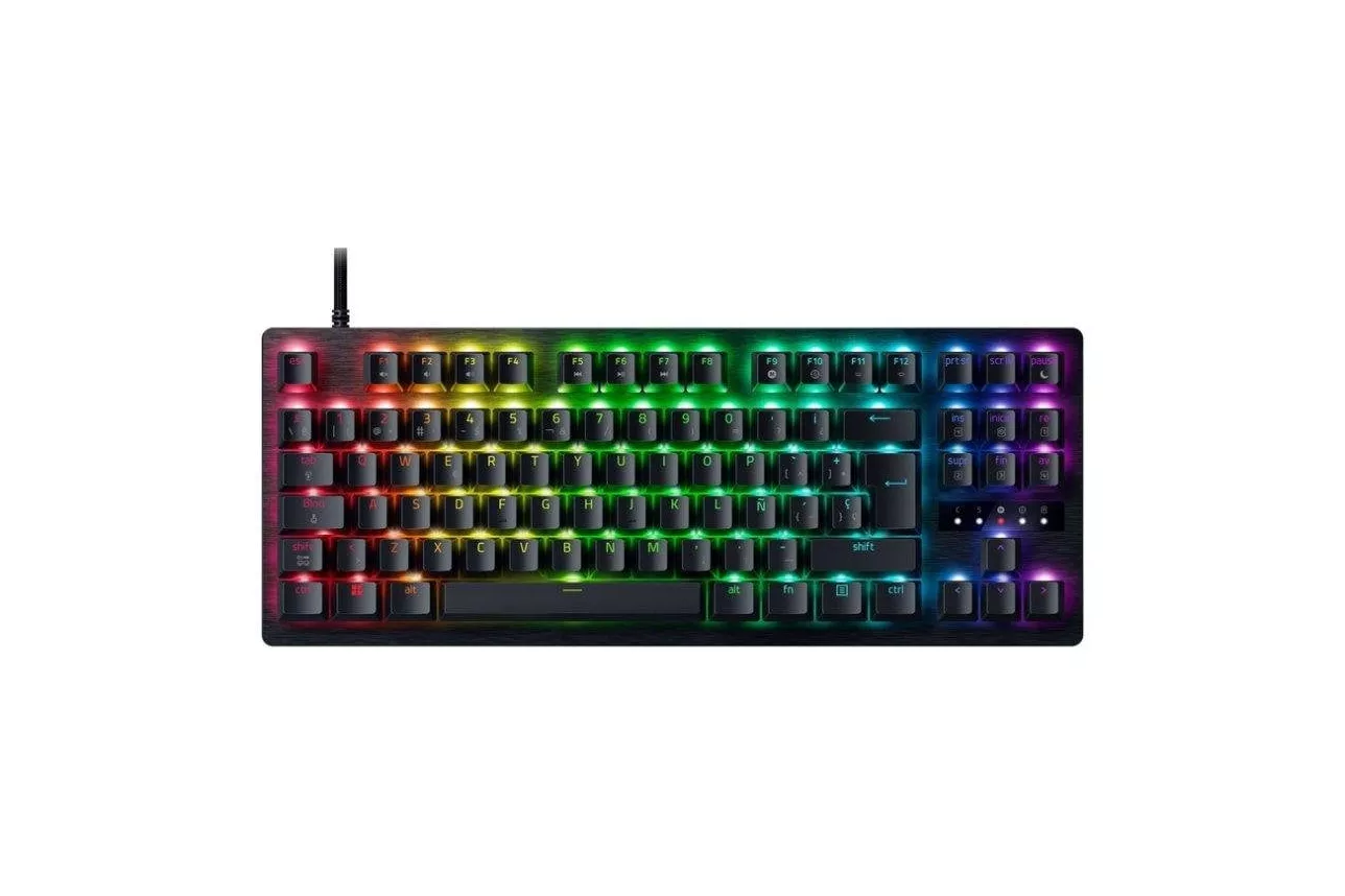 Teclado Razer Huntsman V3 Tenkeyless &oacute;ptico anal&oacute;gico con HyperPolling 8000 Hz