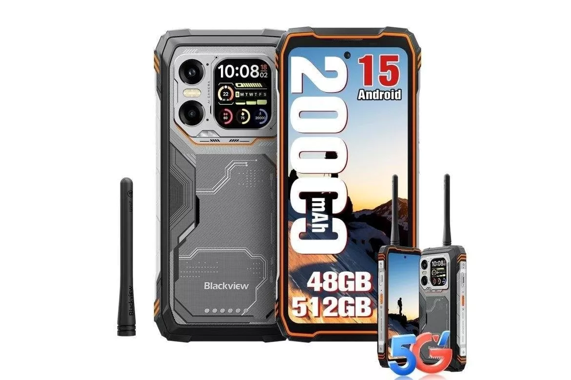 Blackview Xplore 1 5G 16GB Naranja 6.78" 512GB bater&iacute;a larga