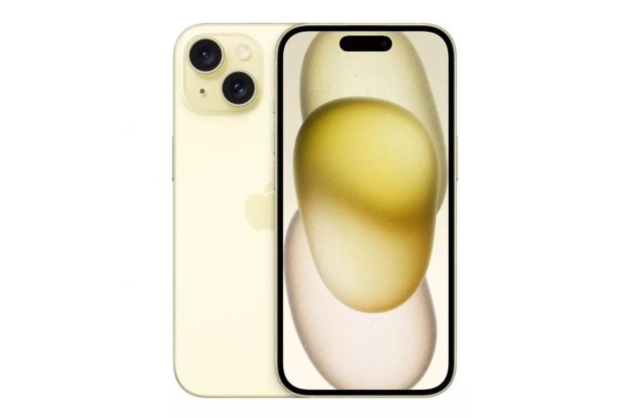 Smartphone/M&oacute;vil Apple iPhone 15 6.1" 6GB 128GB 5G Amarillo