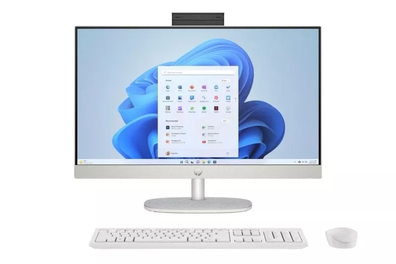 Ordenador Todo en uno HP 24-cr0174ns Intel Core i5-1335U 16GB 512GB SSD Iris Xe 23.8" Windows 11 Home Blanco