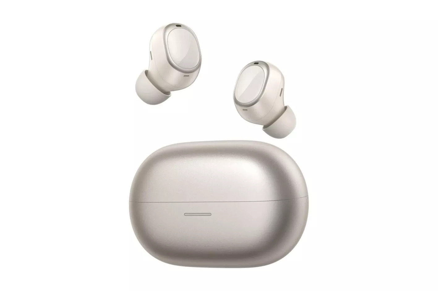 Auriculares QCY MeloBuds A30 inal&aacute;mbricos Bluetooth con cancelaci&oacute;n de ruido, micr&oacute;fono y resistencia IPX5, color dorado