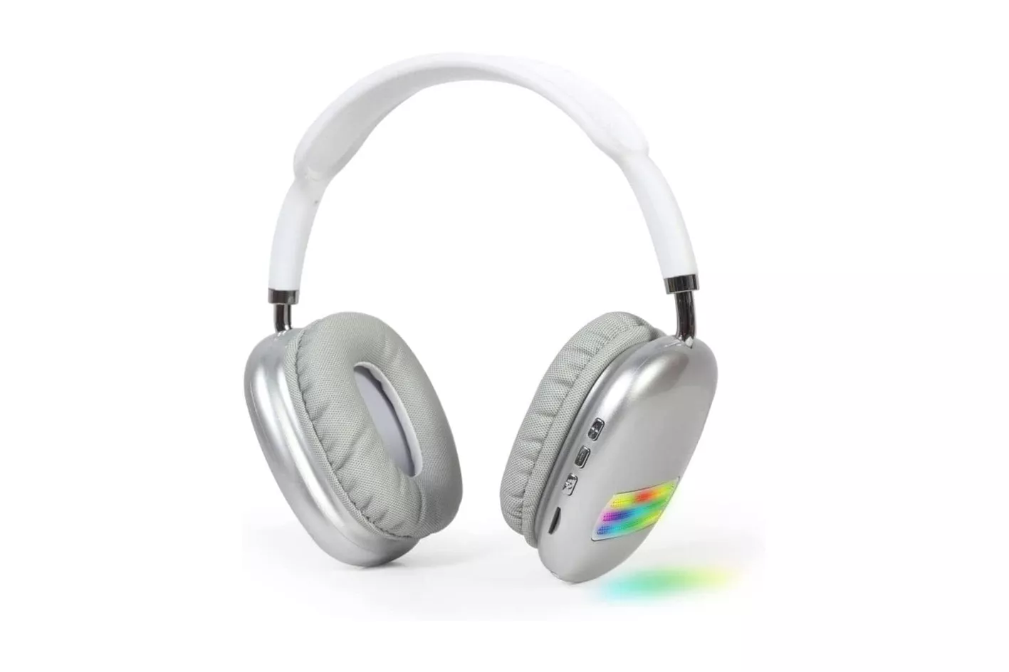 Gembird BHP-LED-02-W Auriculares Est&eacute;reo Bluetooth con Efecto de Luz LED Blancos