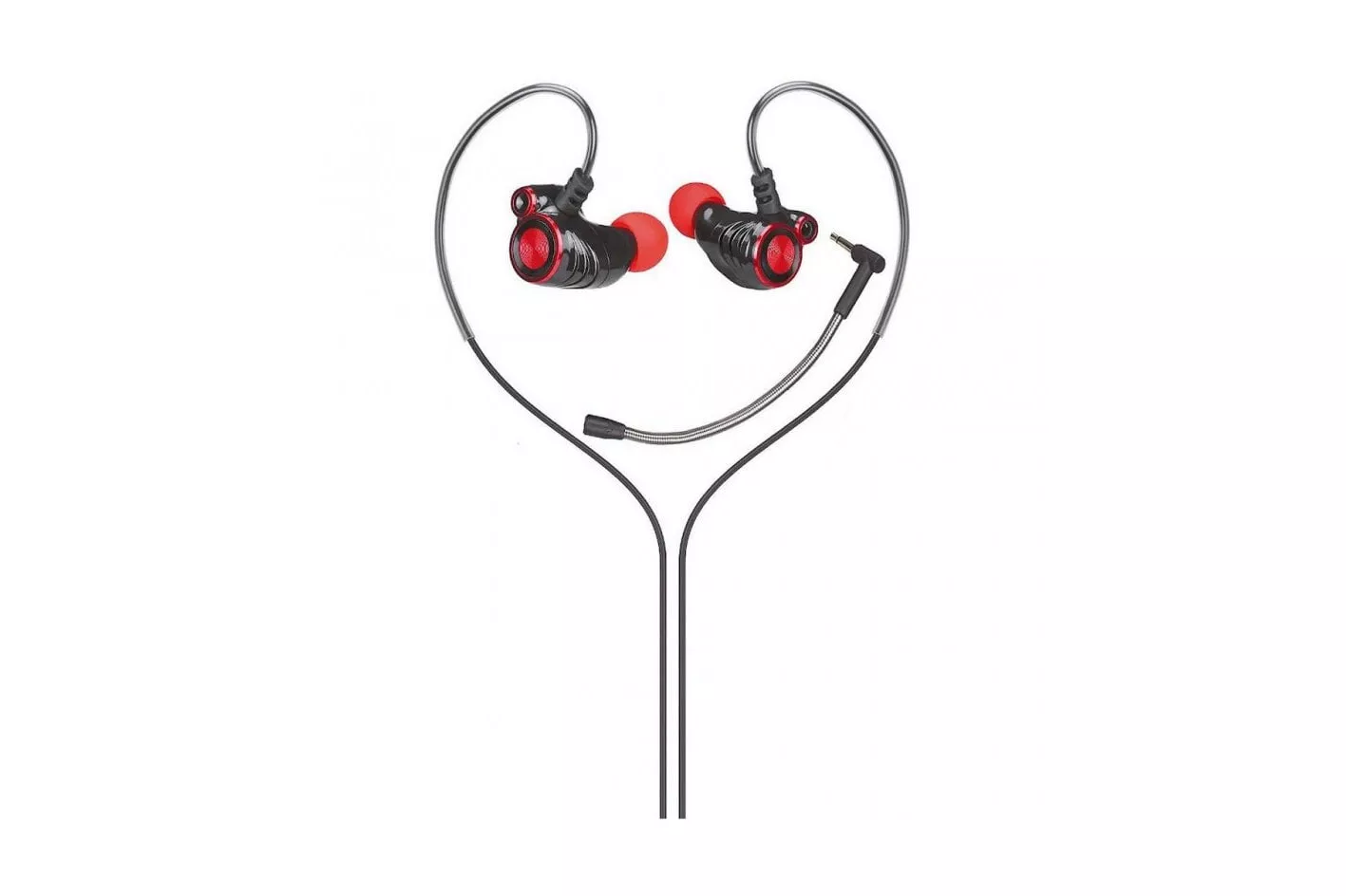 HP DHE7002 Auriculares con Micr&oacute;fono Desmontable Negro/Rojo