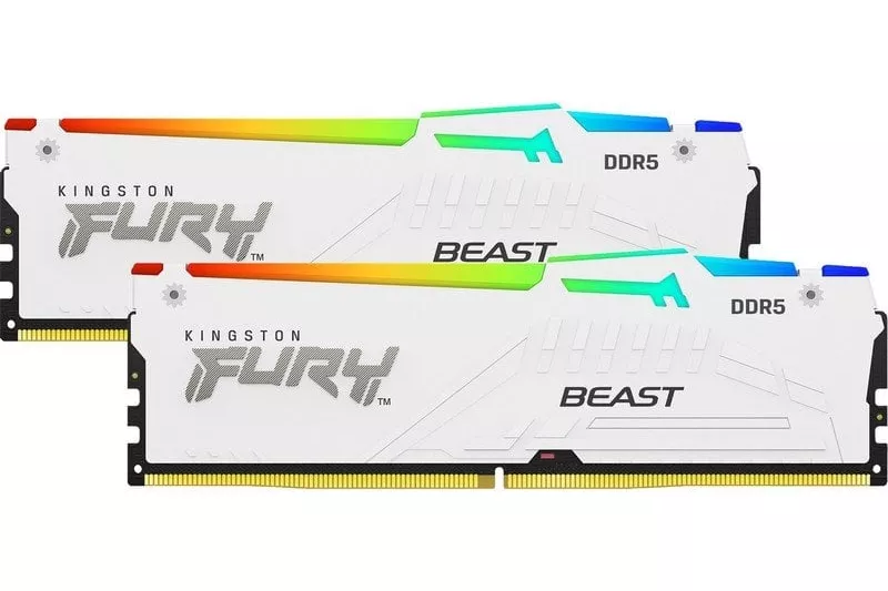 Kingston FURY Beast RGB White DDR5 5200MHz 32GB 2x16GB CL36