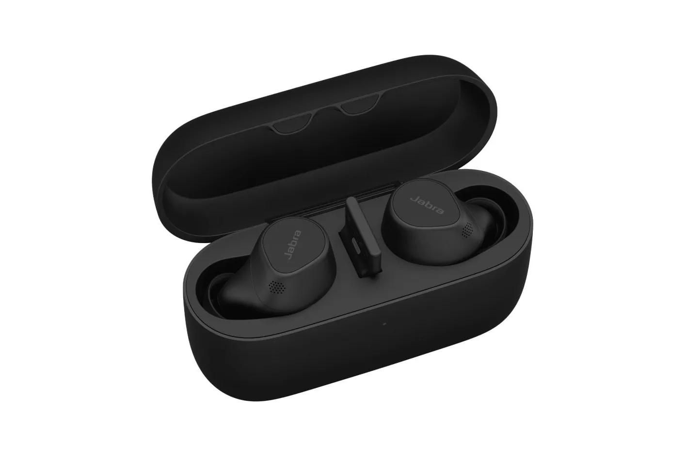 Jabra Evolve2 Buds USB-A UC Auriculares Bluetooth Negros + Almohadilla de Carga Inal&aacute;mbrica