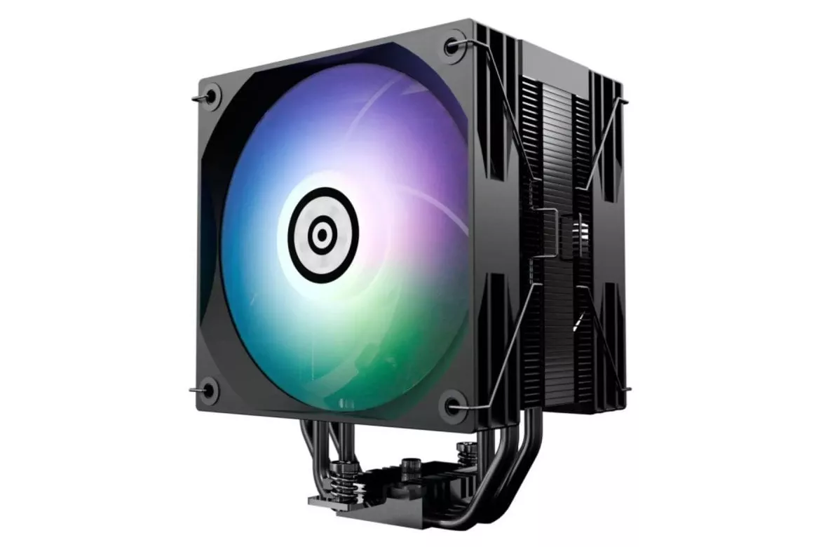 Refrigerador de CPU ENERMAX ETS-T41D-ARGB display 2xFAN PWM de 120mm 4 tubos de calor lacados de 6mm