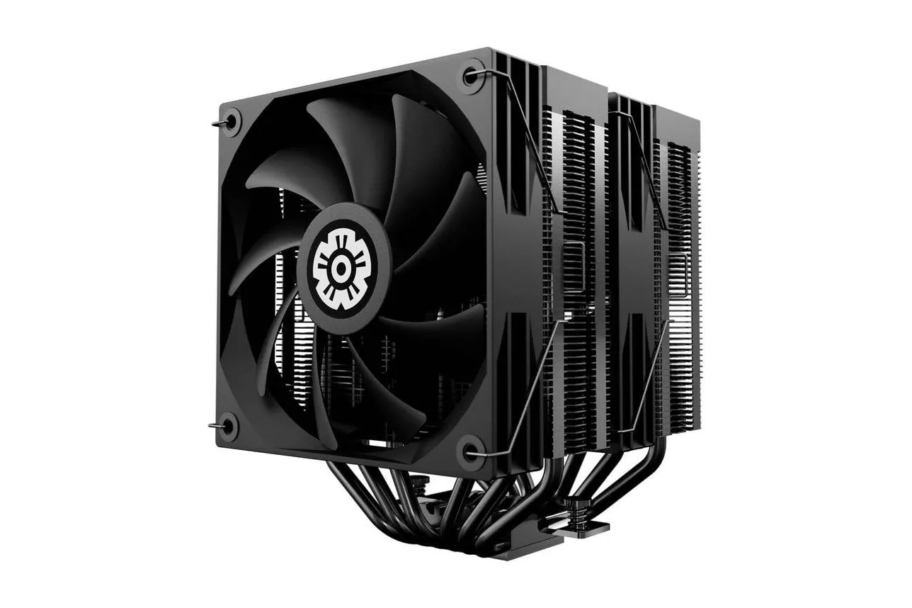 Refrigerador de CPU ENERMAX ETS-TD60D display 2x FAN PWM de 120mm 6 tubos de calor lacados de 6mm