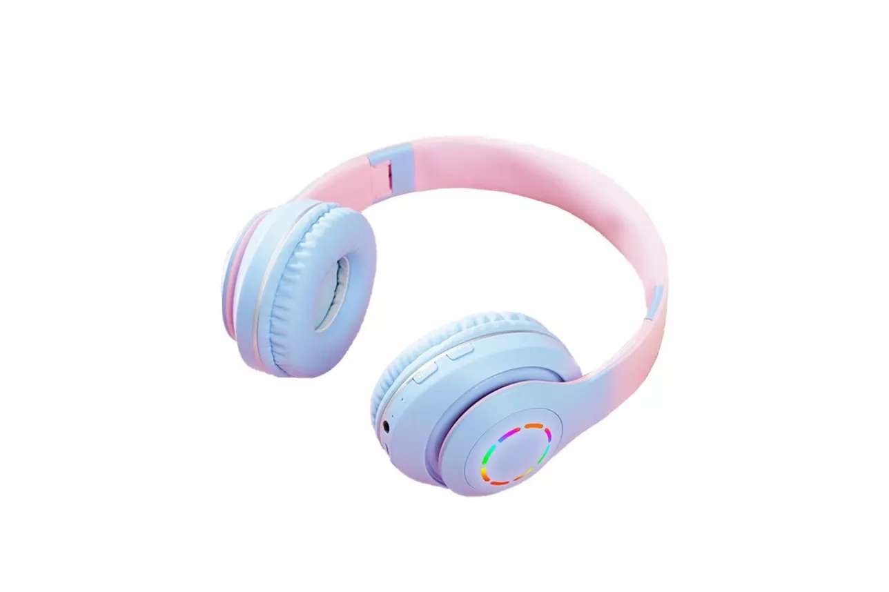 Kinsi B39M Auriculares Inal&aacute;mbricos Bluetooth RGB Azules