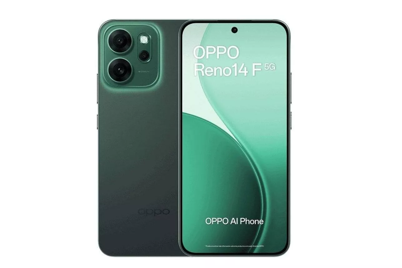 Oppo Reno 14 F 8GB 256GB Verde (5G) - Smartphone 6.57"