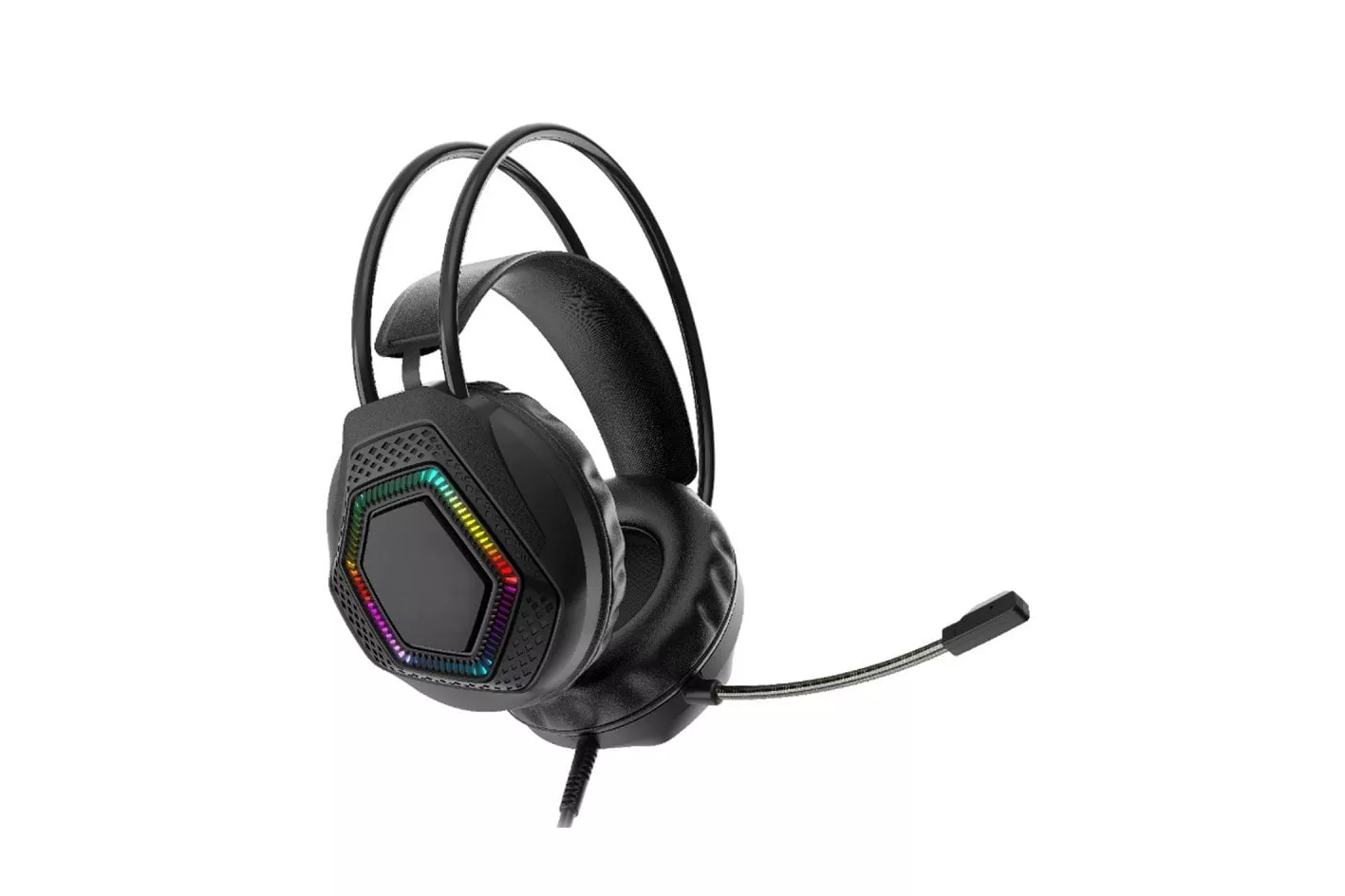 Kinsi HS601 Auriculares Gaming RGB Negros