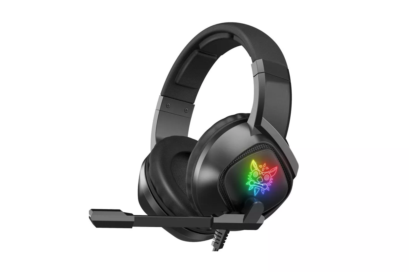 Kinsi K19 Auriculares Gaming USB RGB Negros