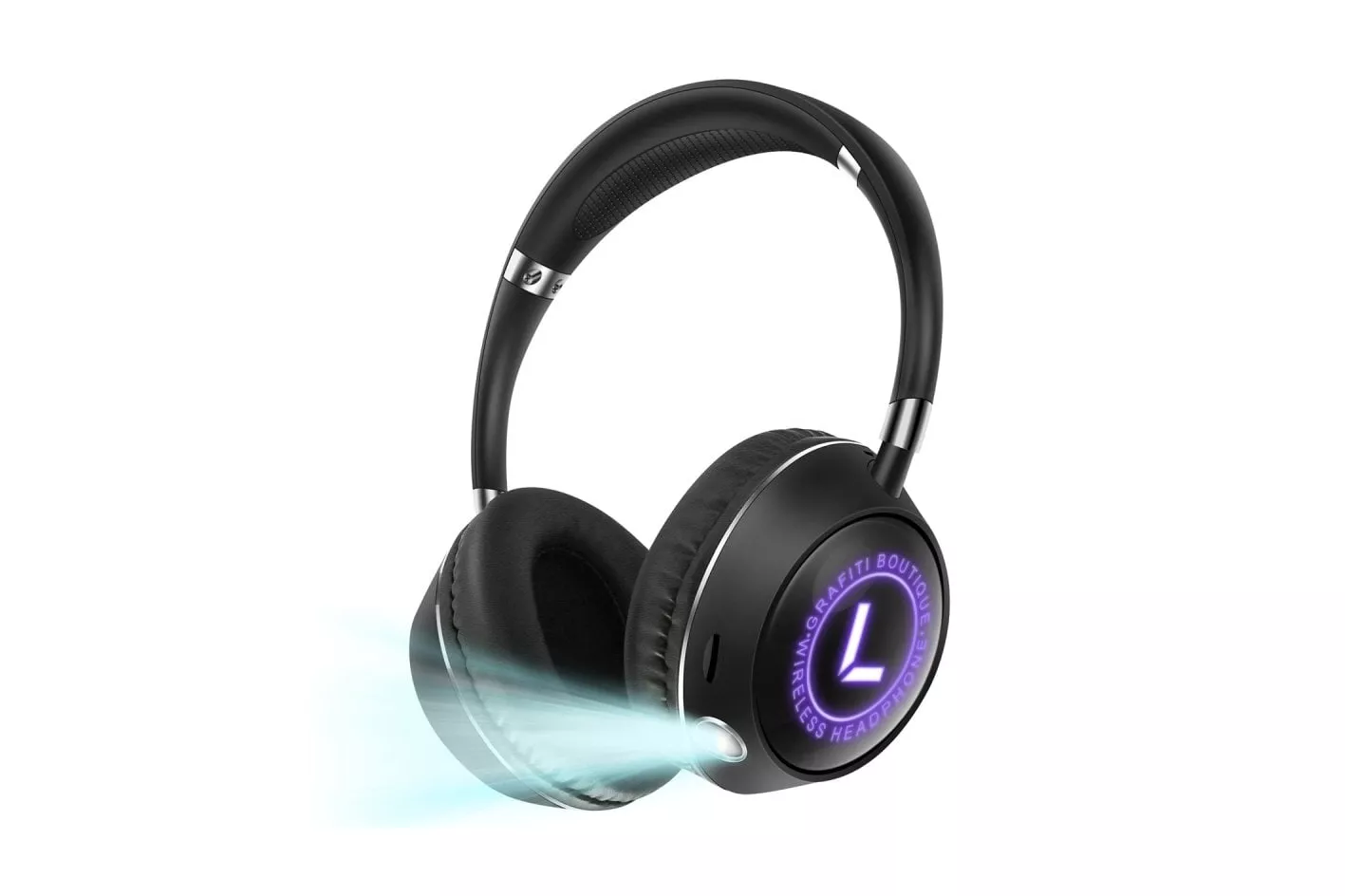 Kinsi K69 Auriculares Inal&aacute;mbricos Bluetooth con Linterna Negros