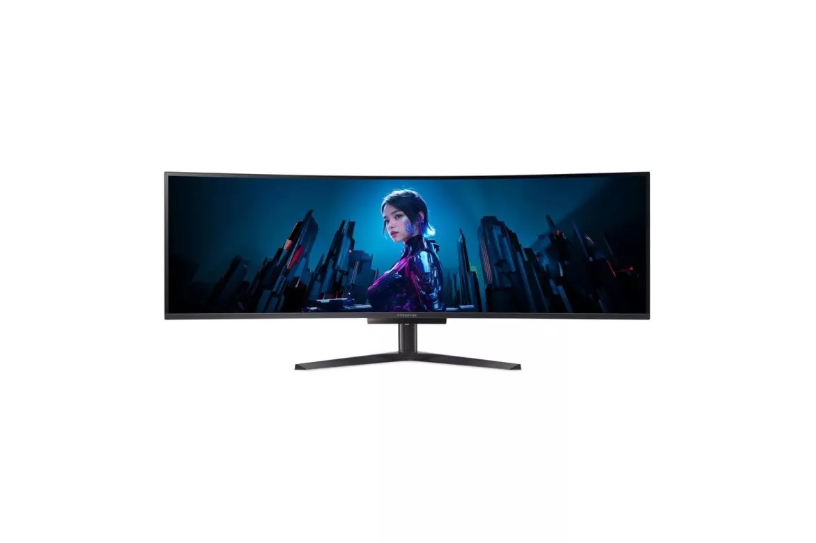 Monitor Acer Predator X49 Xbmipphuzx 49" Dual QHD 240Hz QD-OLED curvo ajuste altura