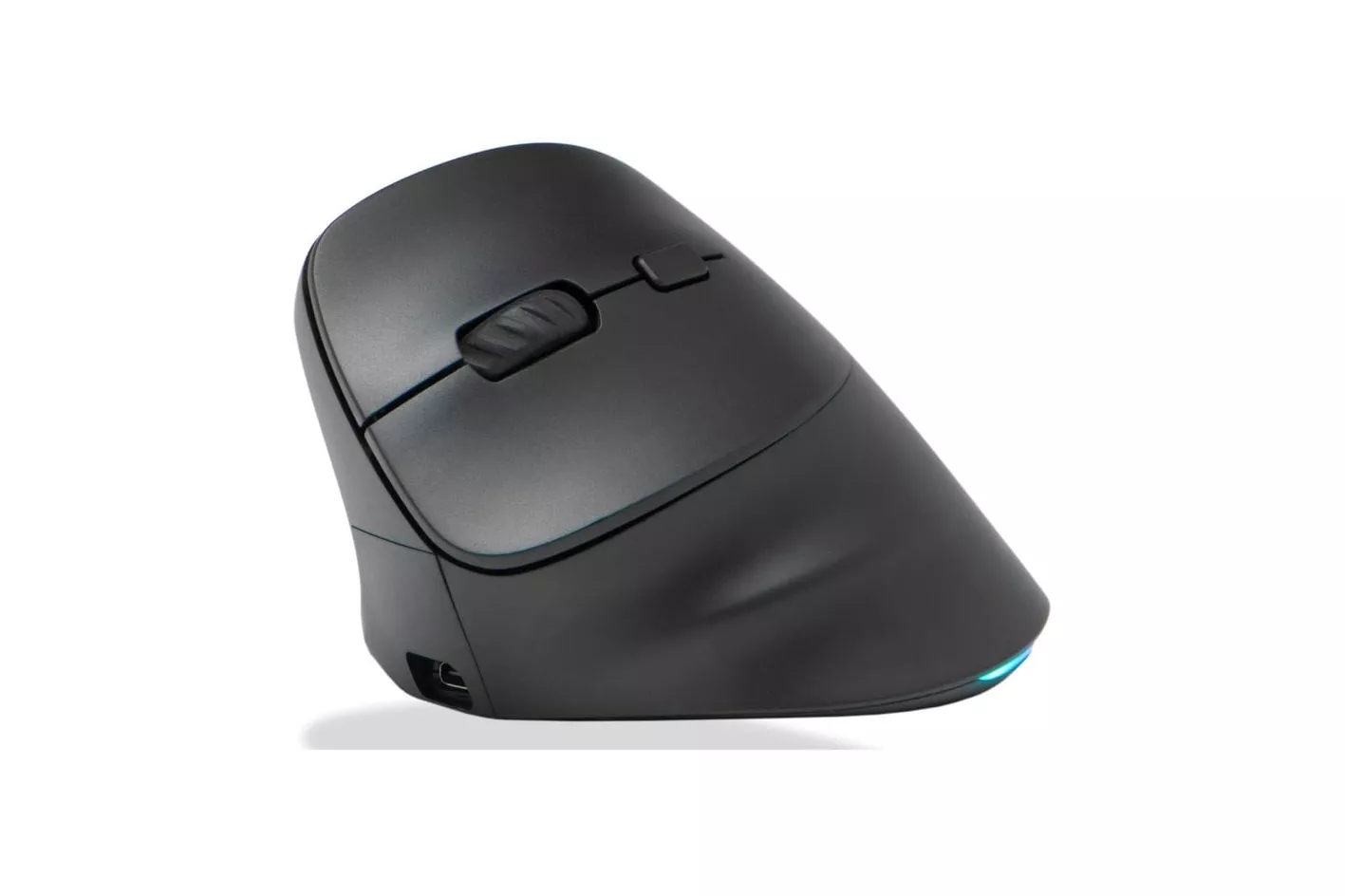 Bluestork Ergo Lumi Rat&oacute;n Vertical Ergon&oacute;mico Inal&aacute;mbrico para Mano Izquierda RGB 2400 DPI Negro