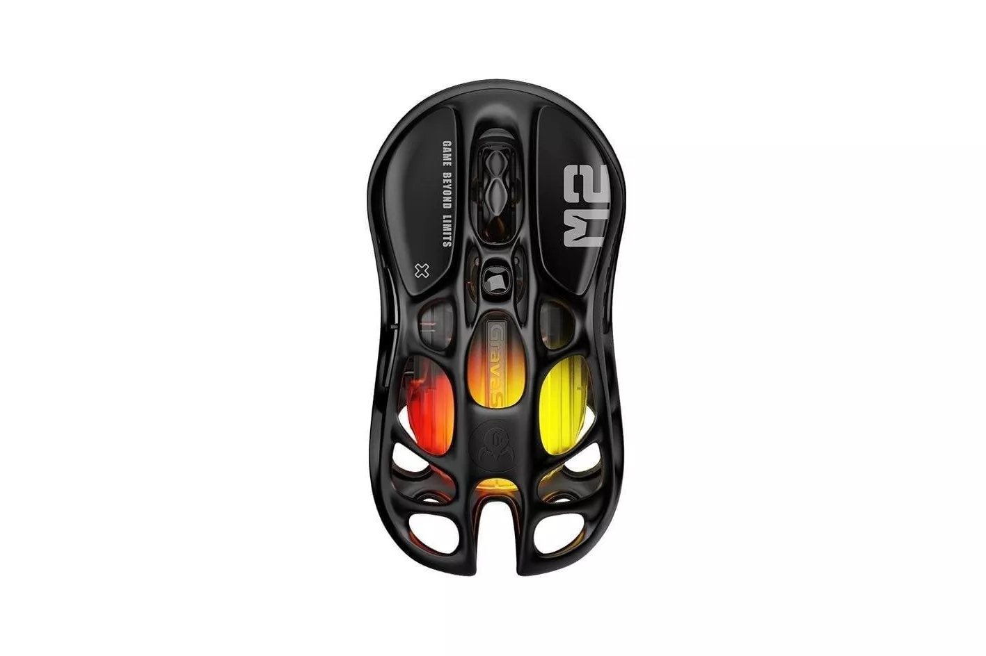 Rat&oacute;n GravaStar Mercury M2 Pro Inal&aacute;mbrico 26000 DPI Gunmetal Gray RGB Glowsync
