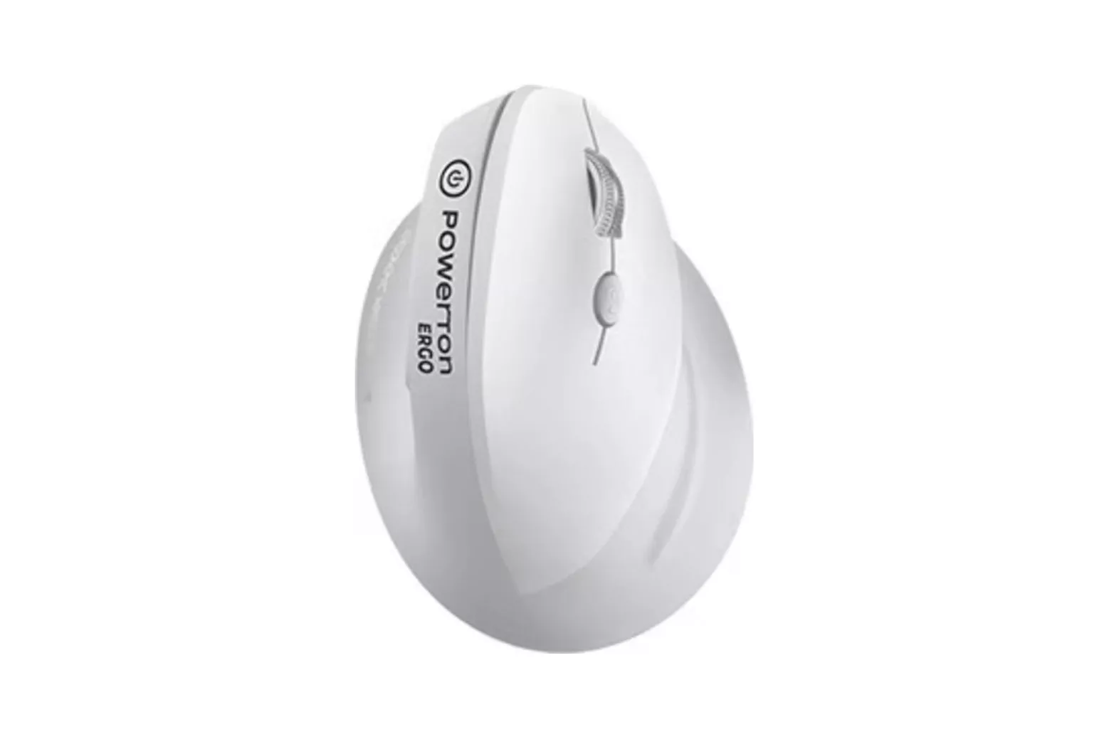Rat&oacute;n Powerton ERGO SPIRA inal&aacute;mbrico 3200 DPI gris blanco RGB 6 botones