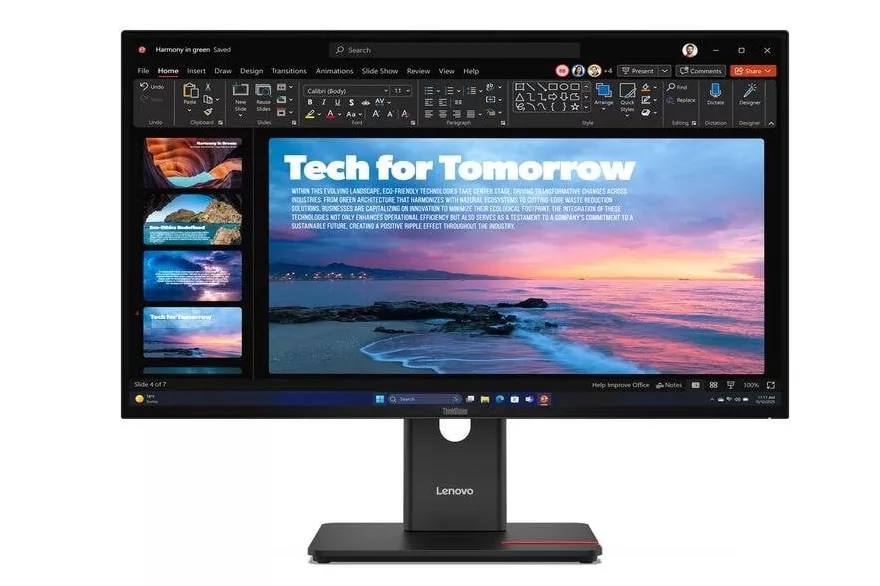 Monitor Lenovo ThinkVision T27QD-40 27" Quad HD 120Hz IPS HDR10 Ajuste de altura