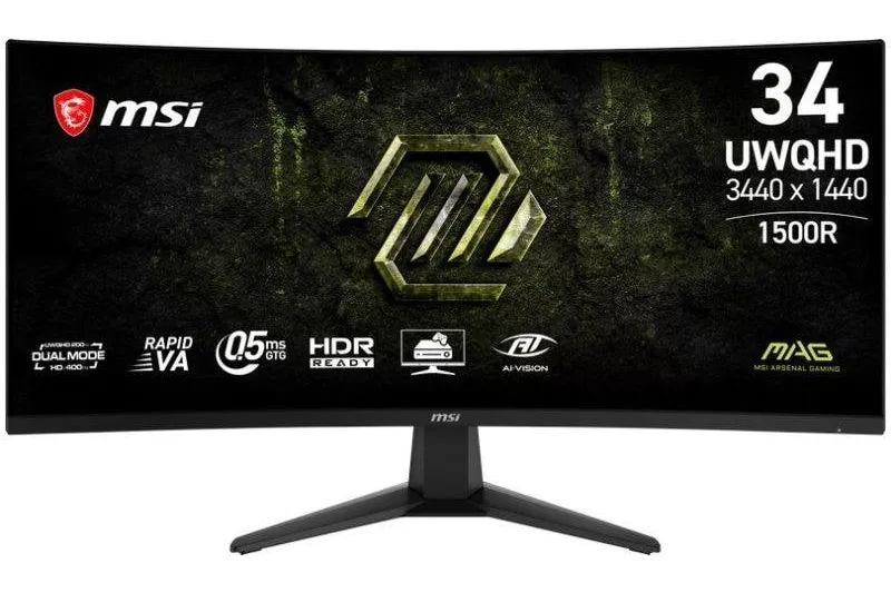 Monitor MSI MAG 346CQDF E20 34" UltraWide QHD 200Hz Rapid VA Curvo HDR Ready