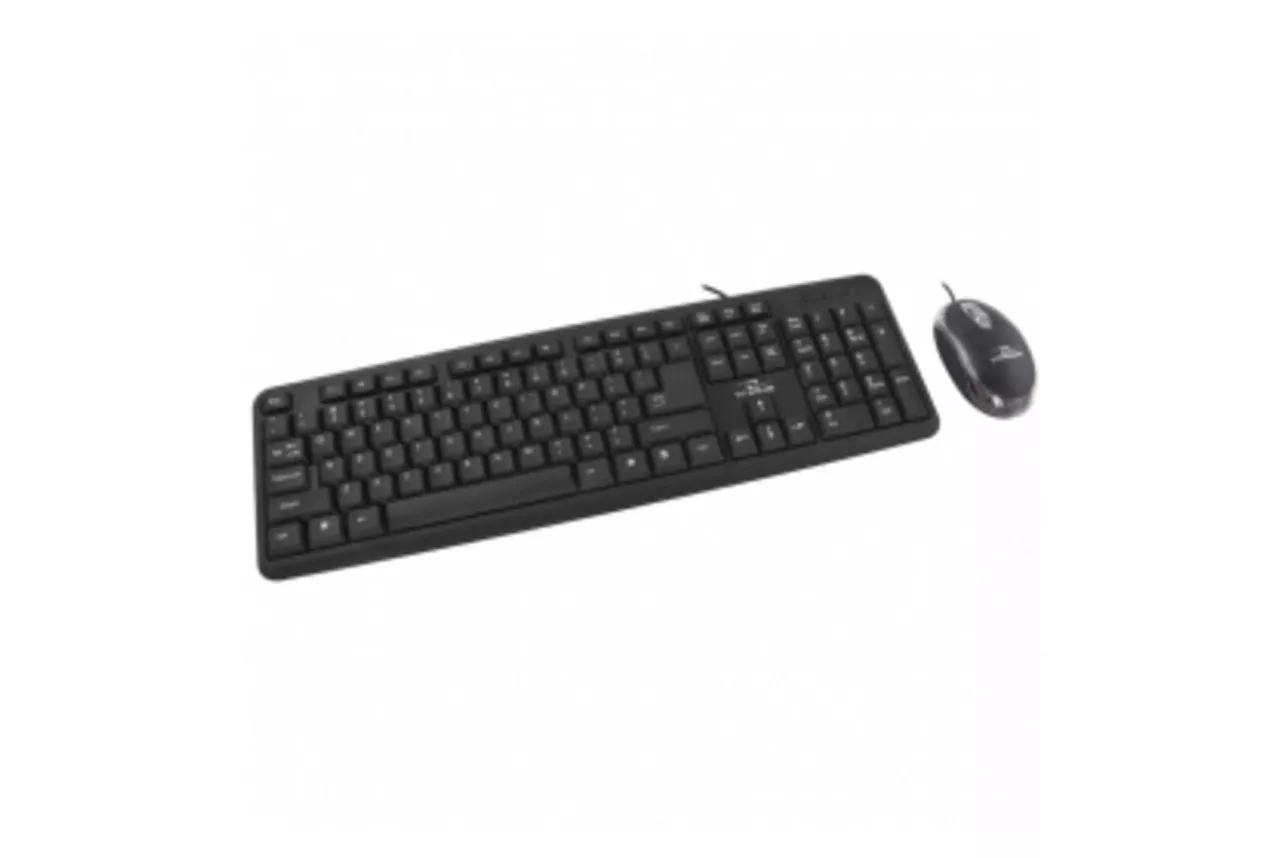 Teclado membrana Titanium TITANUM TK106 Layout ES con rat&oacute;n USB negro