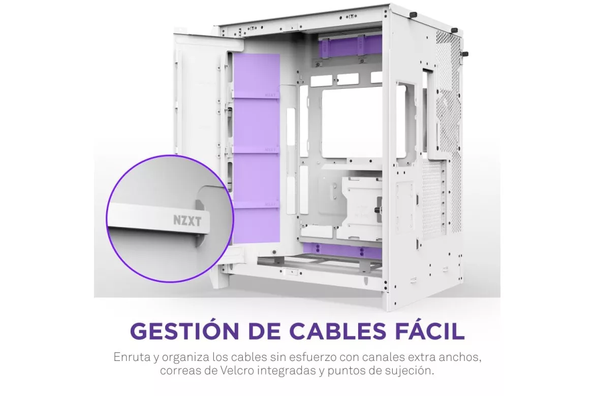 Caja NZXT H9 Flow RGB Blanco 3x140mm RGB