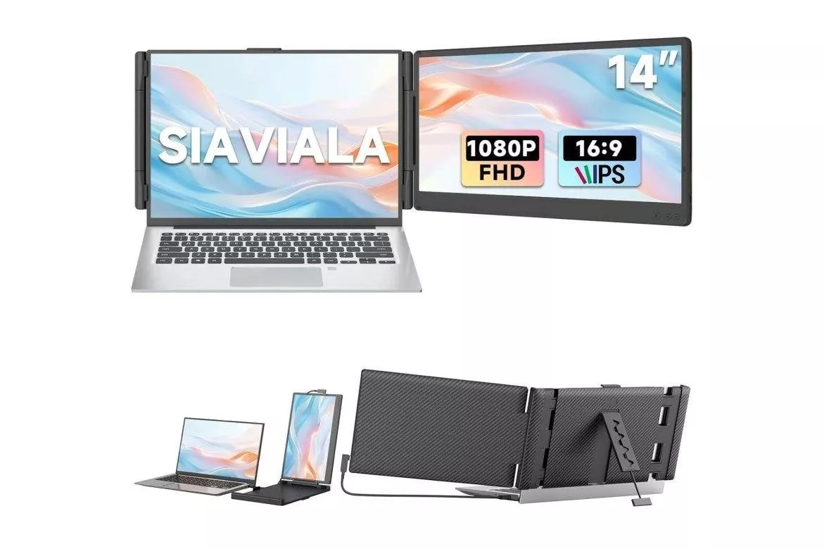 Monitor Siaviala P6 14" FullHD 60Hz IPS port&aacute;til doble pantalla Type-C