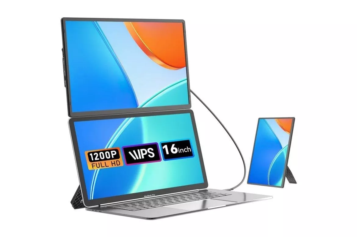 Monitor Siaviala N2 16" FullHD+ 60Hz IPS port&aacute;til, soporte magn&eacute;tico, 25 ms