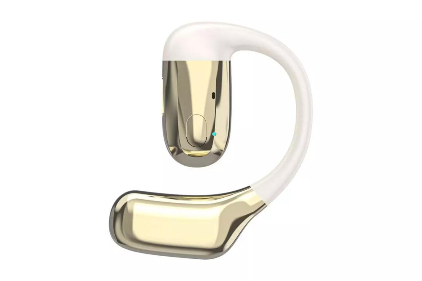 Auriculares Dudao U4A inal&aacute;mbricos Bluetooth 5.3 Over Ear con micr&oacute;fono beige y dorado