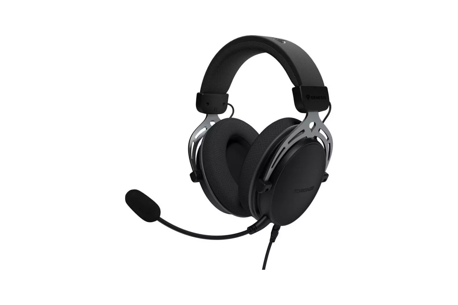 Auriculares Genesis TORON 531 con cable USB para PC Gaming, micr&oacute;fono y almohadillas blancas